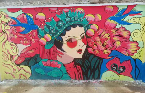 镇沅墙体彩绘-网红墙