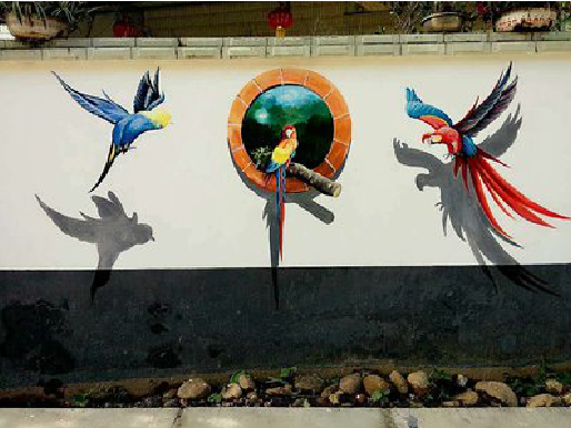 镇沅视觉错位-3D墙绘设计