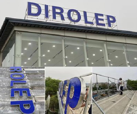 镇沅楼顶发光字安装的注意事项。